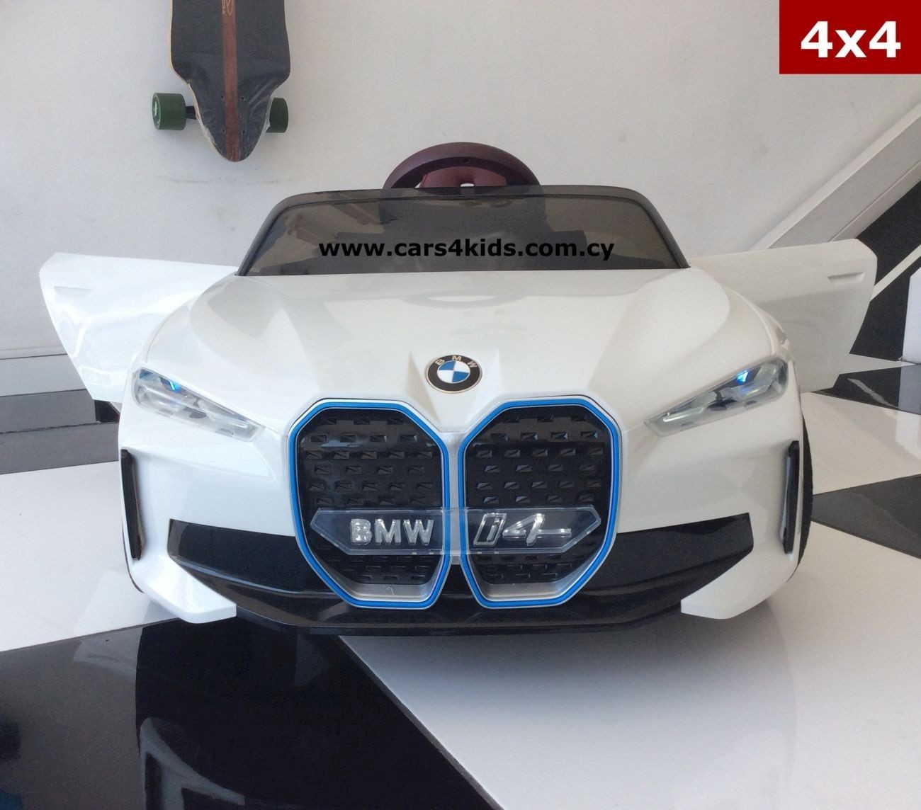 4x4 BMW i4 White with 2.4G R/C under License