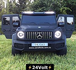 24Volt Mercedes-Benz G63 Painting Black Matt with 2.4G R/C under License