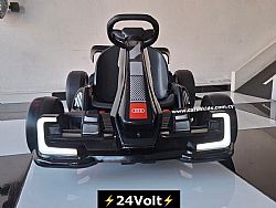 24Volt AUDI Go Kart Black