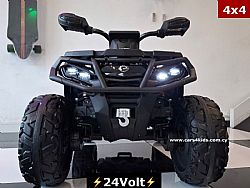 24Volt CAN-AM Outlander 4x4 Painting Black under License